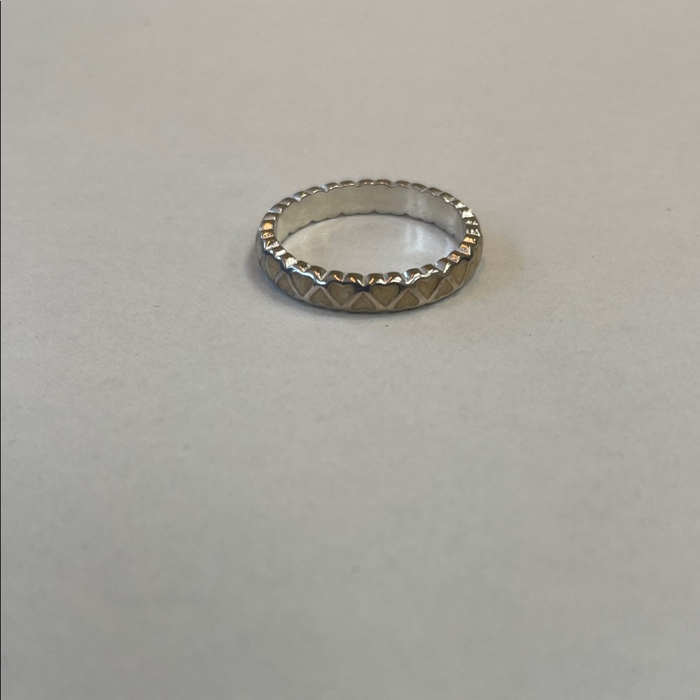 Pandora enamel silver ring